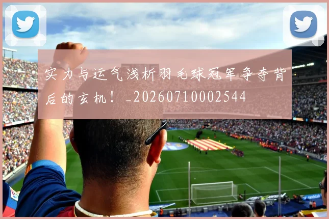 实力与运气浅析羽毛球冠军争夺背后的玄机!_20260710002544